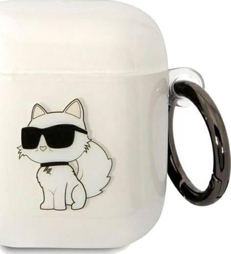 Karl Lagerfeld Karl Lagerfeld Kla2hnchtct Airpods 1/2 Deksel Gjennomsiktig Ikonik Choupette