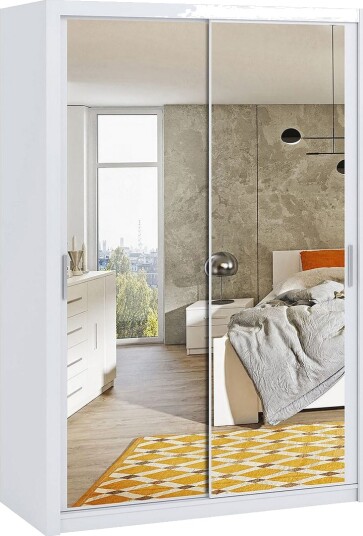 Julissa Garderobe 150 cm med Speil - Hvit