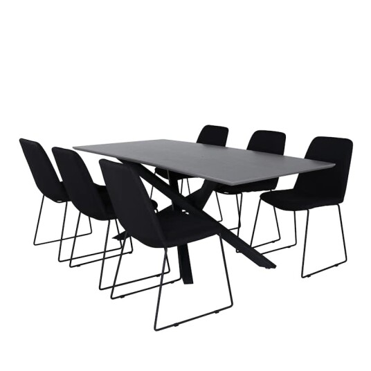 Venture Home Spisegruppe Venture Home Piata med 6 Muscot Stoler GR22261