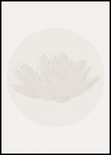 Serene Lotus Flower Plakat / 70x100