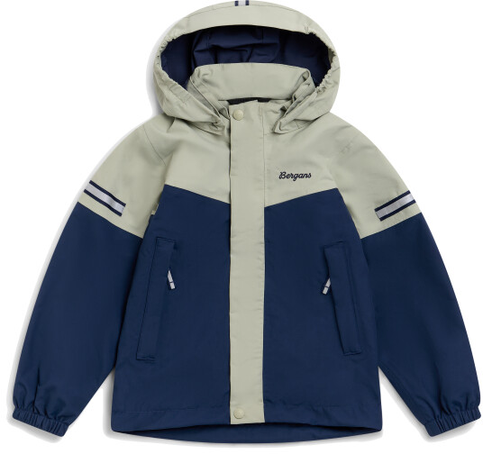 Bergans Kids" Lilletind 2L Shell Jacket Navy Blue/light Green Mud, 122
