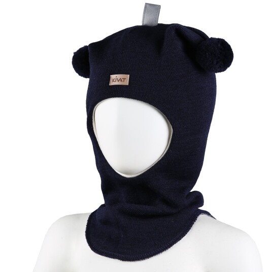 Kivat Balaclava i Ull Dusker Logo Marineblå 2 2 4 år