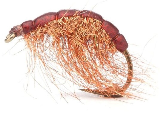 Unique Flies Kopperloppen Brown Str. 6 Copper/brown