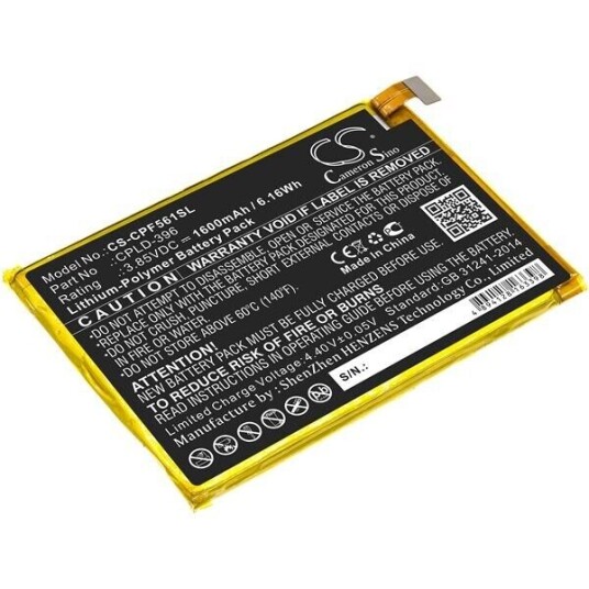 Coolpad Batteri (1600 mAh 3.7 V, Sort) passende til Coolpad E561 Coolpad Batteri (1600 mAh 3.7 V, Sort) passende til Coolpad E561