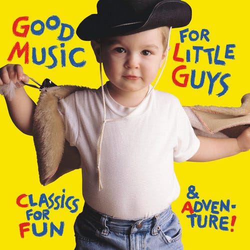 Diverse Artister, Carol Rosenberger, Edelton Gloeden, Everton Gloeden, Millar Brass Ensemble, Paul Galbraith, Tadeu Do Amaral, Carlos Gomes, Ferde Grofé, TYLMAN SUSATO Good Music For Little Guys CD Diverse Artister, Carol Rosenberger, Edelton Gloeden, Everton Gloeden, Millar Brass Ensemble, Paul Galbraith, Tadeu Do Amaral, Carlos Gomes, Ferde Grofé, TYLMAN SUSATO Good Music For Little Guys CD