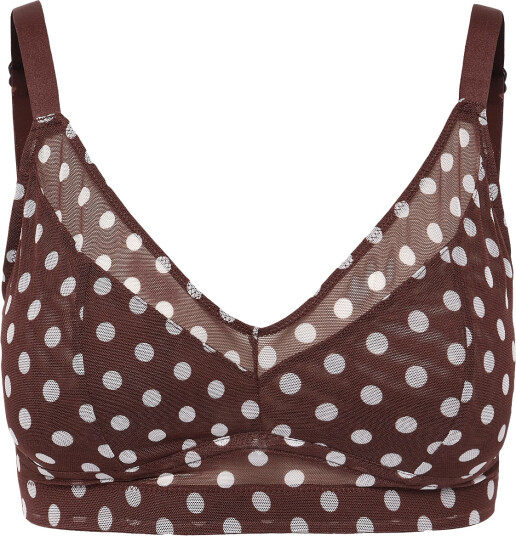 Understatement Underwear Mesh Support Bra   Brown   M