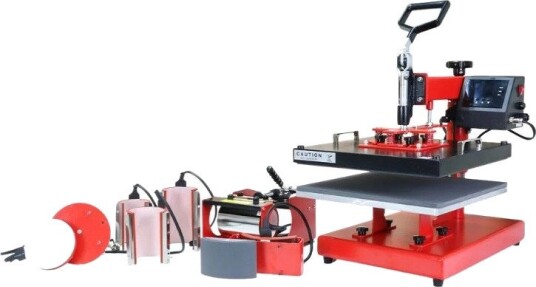 SkilPro 8-i-1 multifunksjonell varmepresse – 38 × 38 cm