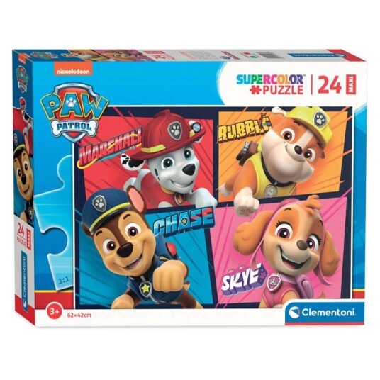 Clementoni Maxi Jigsaw Puzzle Paw Patrol 24st. Gulv Clementoni Maxi Jigsaw Puzzle Paw Patrol 24st. Gulv