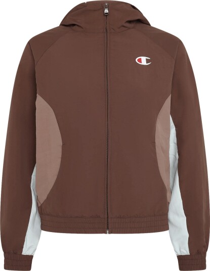 Champion Full Zip Hoodie Sweatshirt   Brown   XL
