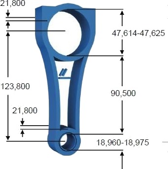 IPSA CO009000 Stempelstang IPSA CO009000 Stempelstang