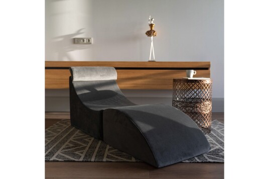Antigua Daybed med Rygg 50 cm Antrasitt