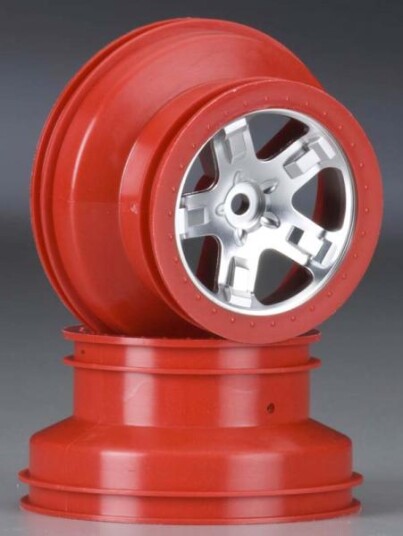 Traxxas 5872A Wheels SCT Satin Chrome Dual Profile Rear 2 Traxxas 5872A Wheels SCT Satin Chrome Dual Profile Rear 2