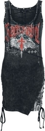 Rock Rebel by EMP Kort kjole   Stay A Little Longer   S til XXL   Damer   grå
