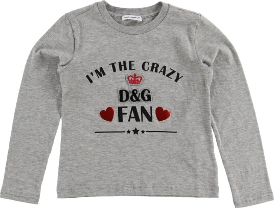 Dolce & Gabbana Genser Millennials Grå Melert m. Fan Trykk Dolce & Gabbana 4 år 104 Genser