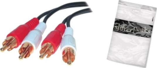 Shiverpeaks Bs40504 2X Rca Hankjønn 2X Rca Hankjønn 2,5 M Sort Rød Hvit