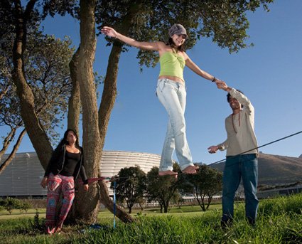 Slackline Slackline balansesett Øvet/Aktiv