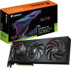 GIGABYTE GeForce RTX 5060 Ti AORUS Elite 16GB GDDR7 RAM Grafikkort