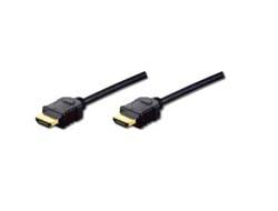 Digitus HDMI Standard Kabel Type A 5m med Ethernet - Svart