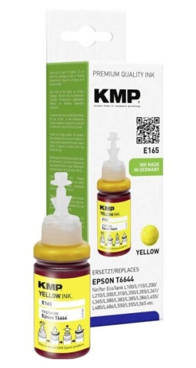 Kmp E165 Gult Pigmentbasert Blekk 70 Ml 1 Stykker 6500 Sider