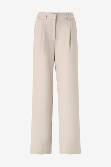 ICHI Dressbukser ihFava Wide Grå ICHI Dressbukser ihFava Wide Grå