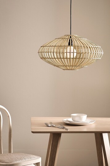 Ellos Home Taklampe Belize Ø 54 cm. Natur Ellos Home Taklampe Belize Ø 54 cm. Natur