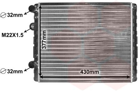 Radiator VAN WEZEL 58002129