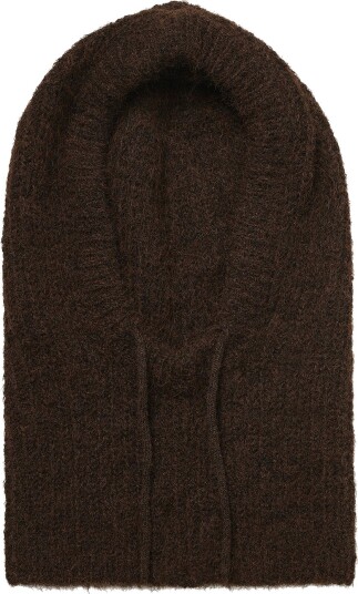 Object Balaklava objMilu Knit Balaclava Rep Brun Object Balaklava objMilu Knit Balaclava Rep Brun