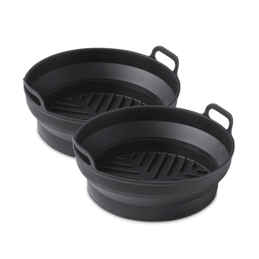 Tower Airfryer Silikonform rund Ø 18,5cm sammenleggbar 2pk