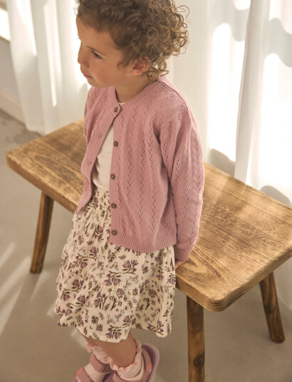 En Fant Skirt Floral Woven   Cream   116