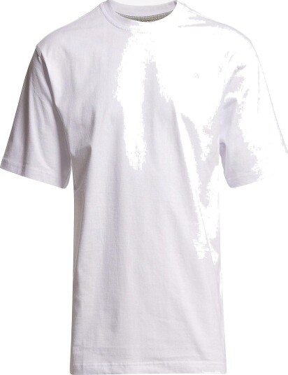 Bison Basic O Neck Tee With Small Bison Logo   WHITE   XXL