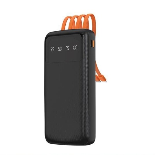 Dudao K6Pro 10000mAh Powerbank med 10W USB-C Svart