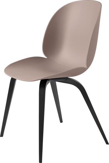 Gubi Beetle Spisestol Trebase Svartbeiset Sort Matt/ Søt Rosa
