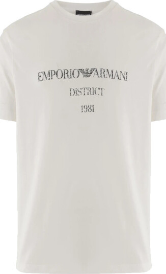 Emporio Armani Herre Topper Hvit XL,
