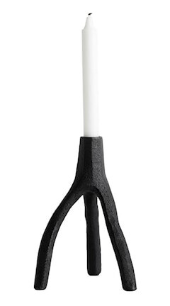 Muubs Aion Lysestake XL i Støpejern - Svart 22 cm Muubs Aion Lysestake XL i Støpejern - Svart 22 cm