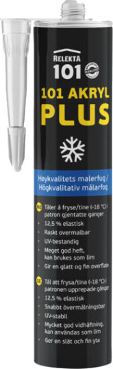 Relekta 101 Akryl Plus Hvit 310 ml Relekta - 1800380 Relekta 101 Akryl Plus Hvit 310 ml Relekta - 1800380
