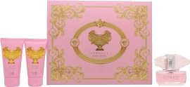 Versace Bright Crystal Gavesett med Eau de Toilette, Dusjgelé og Body Lotion for Dame