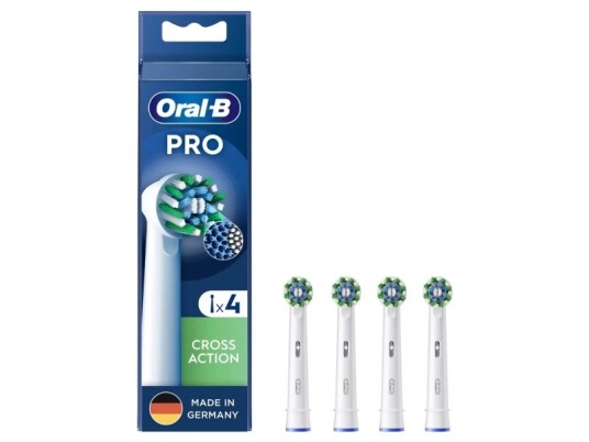Oral-B Crossaction 4 Stykker Hvit 3 MånedEr Oral-B Boks Oral-B Crossaction 4 Stykker Hvit 3 MånedEr Oral-B Boks