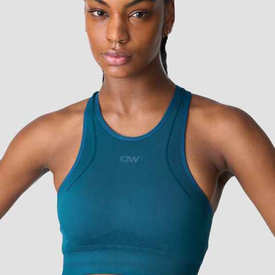 Icaniwill Endurance Seamless Sports BH Blå Grön X small