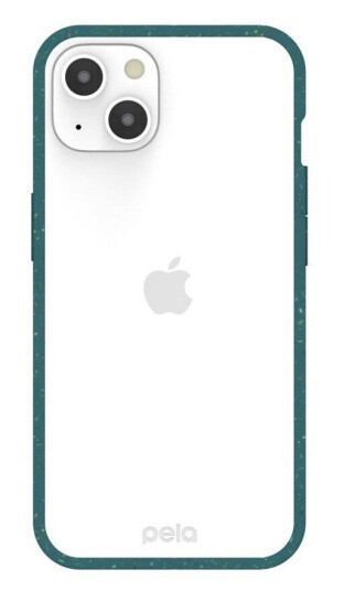 Pela Clear Miljøvennlig 100% Nedbrytbart Deksel til iPhone 13 - Grønn