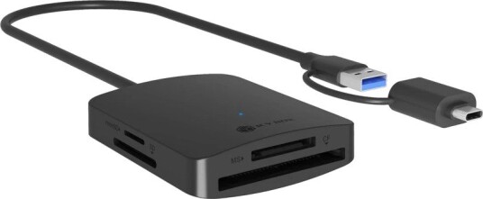 ICY BOX IB-CR302-CU3 minnekortleser USB-C USB-A CF microSD SD Svart ICY BOX IB-CR302-CU3 minnekortleser USB-C USB-A CF microSD SD Svart