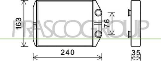 Varmeapparat register PRASCO DA730H001
