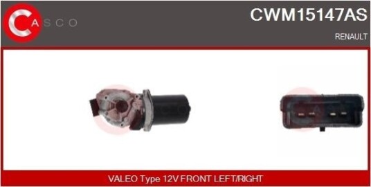 Vindusviskermotor CASCO CWM15147AS