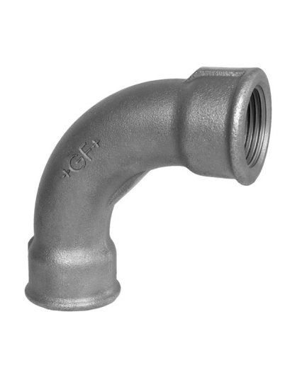 Georg-Fischer Long sweep bend black for f 90° 1