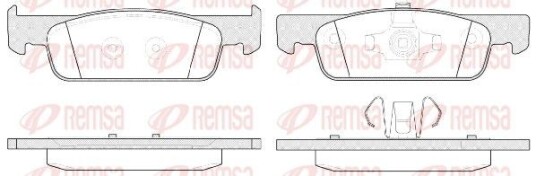 Bremseklosser REMSA 1540.00 Bremseklosser REMSA 1540.00