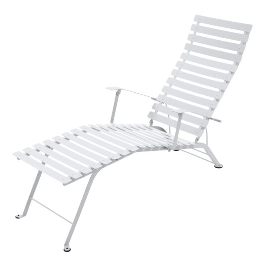 Fermob Bistro Chaise Lounge Cotton White 01