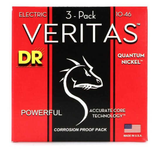 Dr Strings Vte-10-3pk Veritas (010-046) (3-Pakning) Dr Strings Vte-10-3pk Veritas (010-046) (3-Pakning)