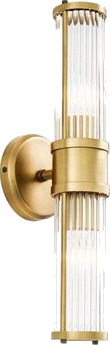 Claridges vegglampe messing dobbel Claridges vegglampe messing dobbel