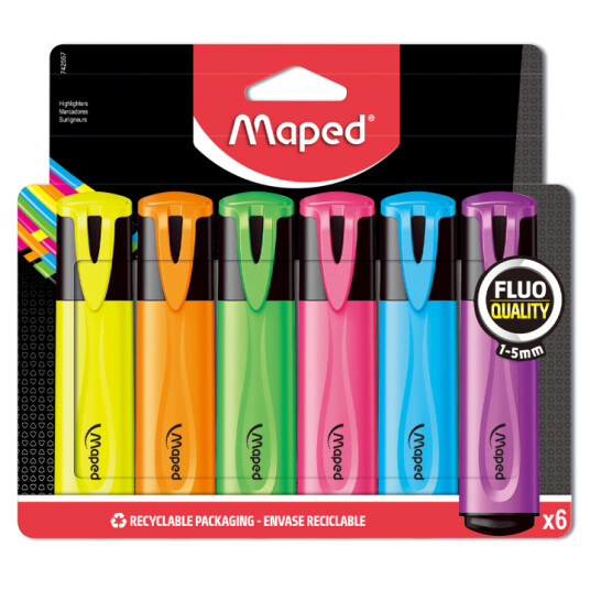 Maped Highlighters 6-pakning