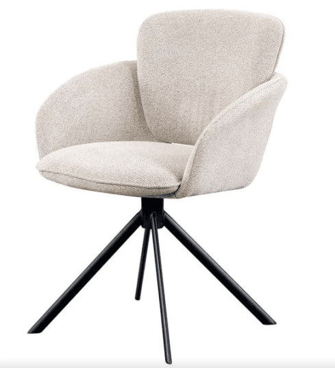 Trend Collection Riverside Spisestol – Sienna Ecru med Sorte Ben