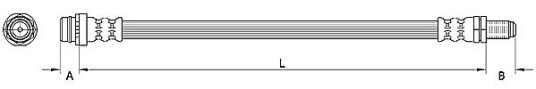 Bremseslange METZGER 4110796